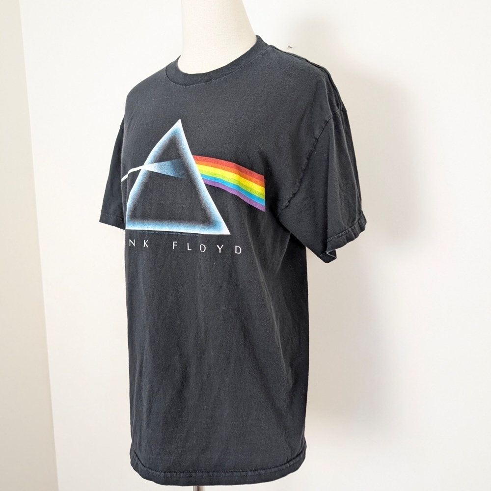 2000s Pink Floyd Band T-shirt Black Oversized Long Y2K - Picture 6 of 8